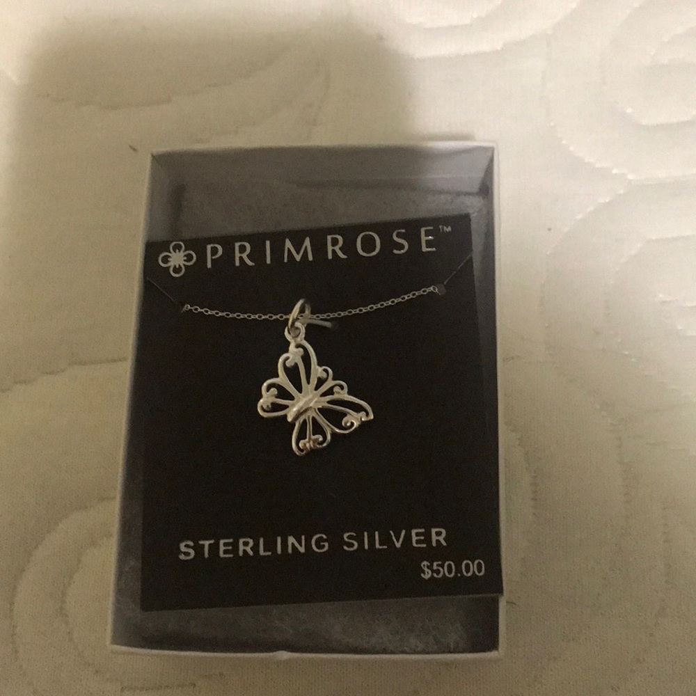 Primrose butterfly necklace